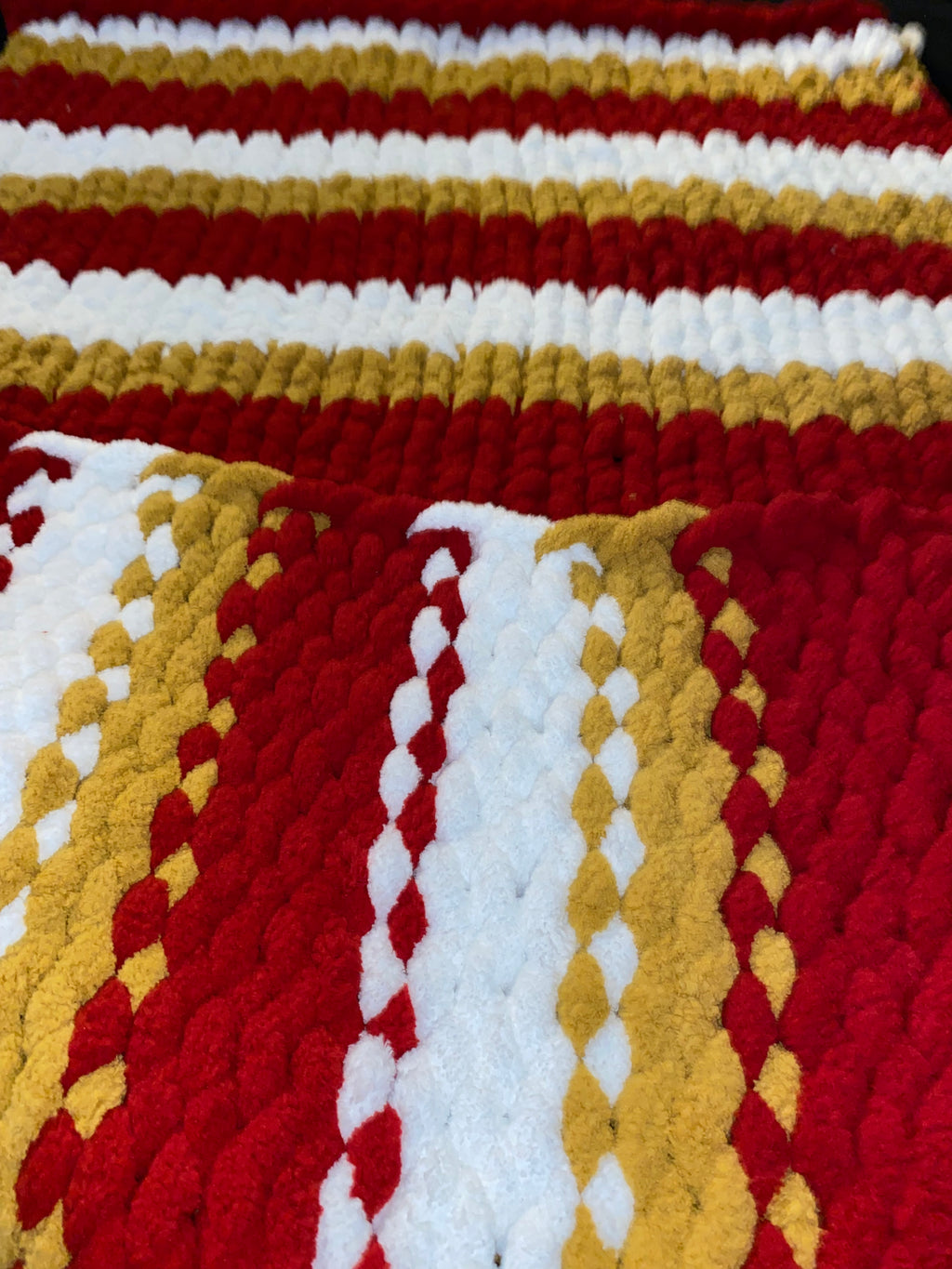 Chunky Finger-Knit Throw Blanket
