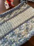 Chunky Finger-Knit Throw Blanket