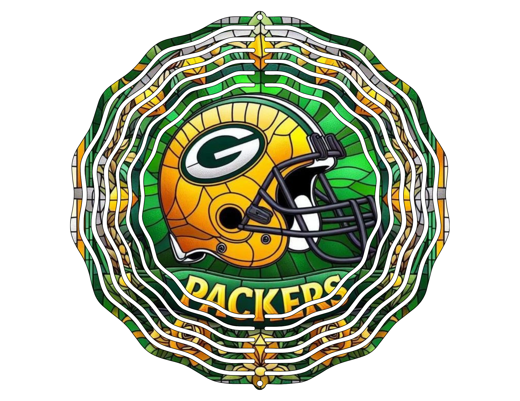 Packers wind spinner