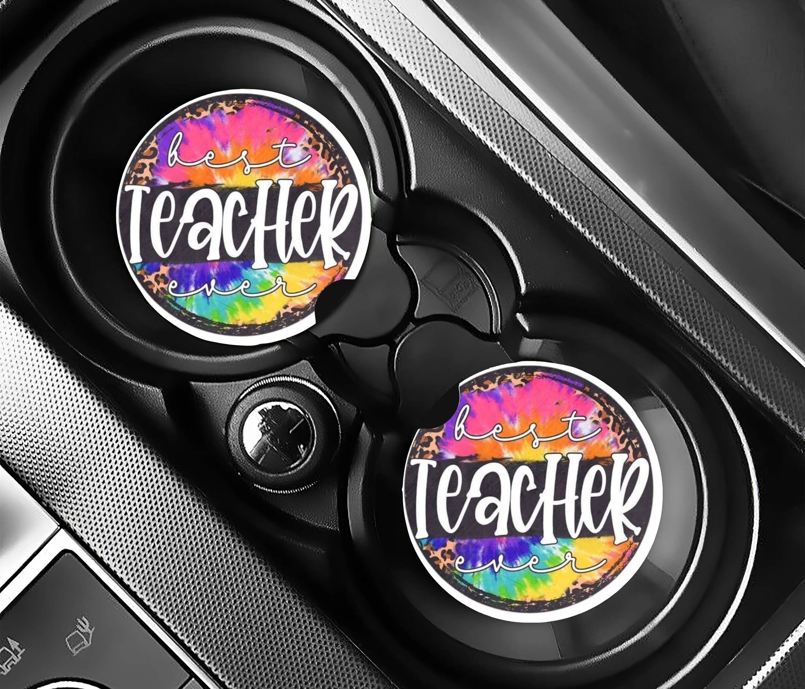 Best Teacher Ever - Car Coasters