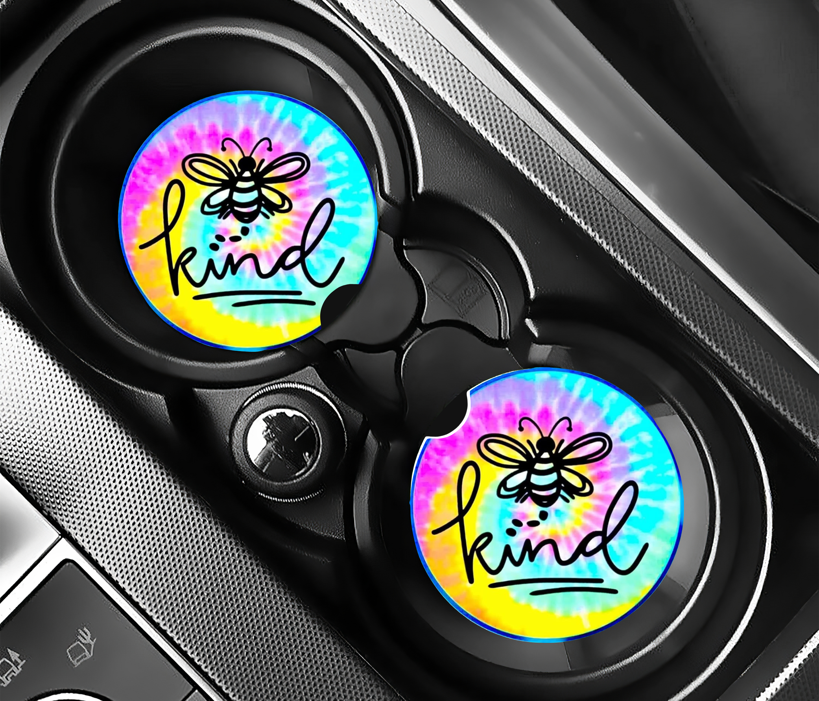 Bee Kind - Car Coasters