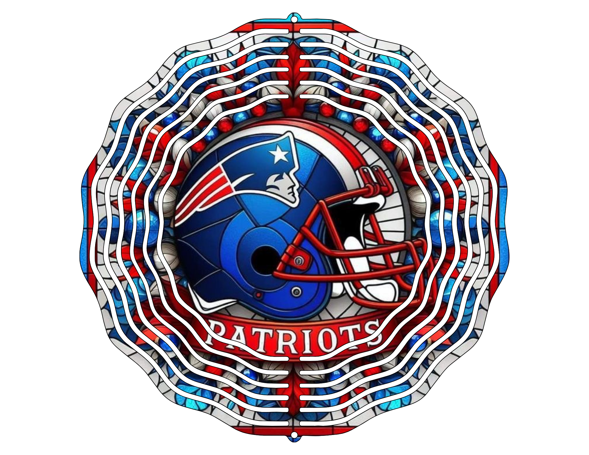 Patriots wind spinner
