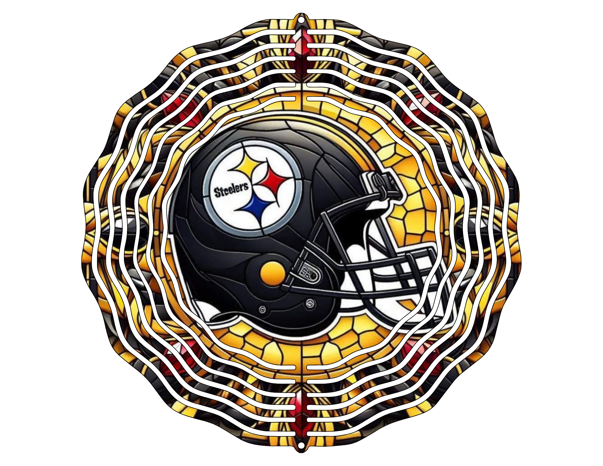 Steelers wind spinner