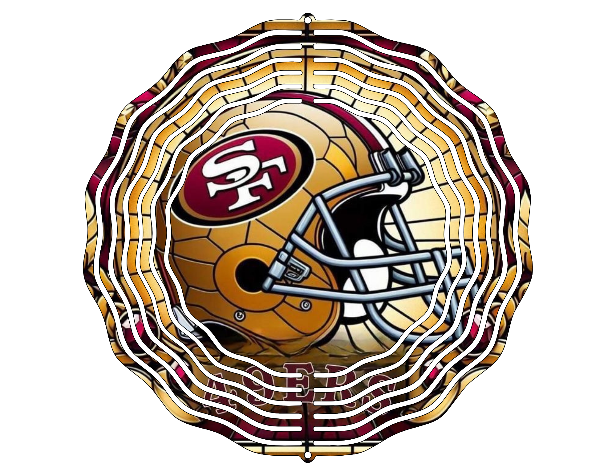 49ers wind spinner