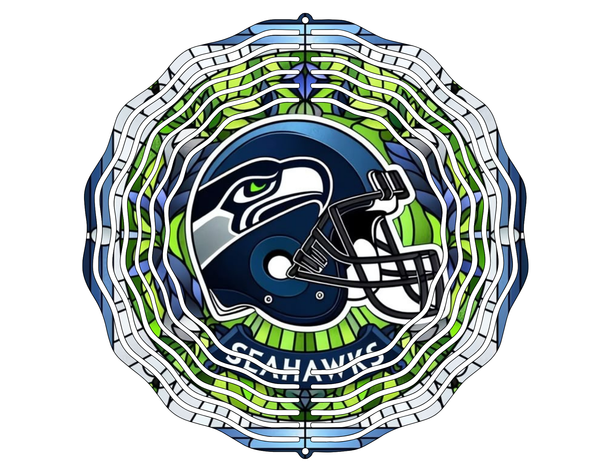Seahawks wind spinner